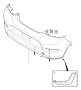 Image of Reflector Plate. Bumper, Body Parts. Bumpers. (Right, Rear) image for your Volvo V60