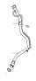 View Hose. EXC. Fuel Tank and Connecting Parts. FWD. (KR). Full-Sized Product Image