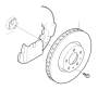 Image of Brake Dust Shield (17&quot;, 17.5&quot;, Left, Front) image for your Volvo