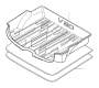 View Trunk mat (Offblack). Mat, load compartment, textile, reversible Full-Sized Product Image 1 of 3