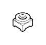 View Door Interior Trim Panel Nut Full-Sized Product Image