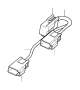 Image of Housing. Cable Harness Seat. Connector. Male. 1 4 Pole. (Rear, Green). 2 Pole. image for your Volvo XC60  
