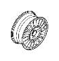 Image of Wheel Cap. Aluminium Rims w Accessories. image for your 2023 Volvo S60   