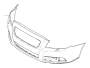 Image of Bumper Cover (Rear, Colour code: 019) image for your 2009 Volvo S80   