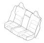 Image of Upholstery Seat. (Rear, Interior code: E101, EL01, FL01) image for your 2014 Volvo XC70  3.2l 6 cylinder 