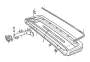 View Trim moulding, Center. GCP Trim moulding. Bumper. (CA), (US). (Rear, Black) Full-Sized Product Image