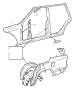 View Wheel arch liner, left Full-Sized Product Image