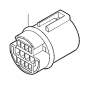 Image of Receptacle Housing. B Pillar. Cable Harness, Doors. Connector. Housings and Terminals. (Rear... image for your Volvo V60 Cross Country  