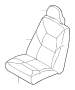 View Upholstery Seat. " SAPPHIRE". (Front, Black, Sand/Beige, Interior code: B951) Full-Sized Product Image 1 of 1