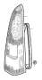 Image of Tail light, right image for your Volvo