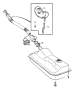 View GCP Clamp. Carburetor. DSL. F.I. Fuel Tank and Connecting Parts. Full-Sized Product Image
