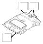 Image of Cover moulding. Cabin. Headliner. Roof Liner. Side Panel Passenger Compartment. (Grey, Granite... image for your 2002 Volvo V70  2.3l 5 cylinder Turbo 