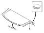 Image of Package Tray Trim (Rear, Interior code: 5DM9, 5DF4, 5DFT, 5X7X, 53J1) image for your 2006 Volvo S40   