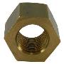 Image of EXH MANIFOLD TO PIPE NUT3/8&quot;-24. NUT, 3/8 Fine, Brass. image