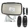 Image of MIRROR, DOOR,  CHROME, RH, FLAT GLASS,  MGB, 1974-1980. Door Mirror, Polished. image for your 1965 Triumph TR4, TR4A