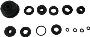 Image of REPAIR KIT, .812 IN. BRAKE MASTER CYLINDER REBUILD KIT. BRAKE MASTER CYLINDER. image for your 1967 Triumph Spitfire
