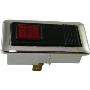 Image of Brake Check Switch, Chrome, MGB  TO C386600, 1969-1975. SWITCH BRAKE CHECK. LAMP. image for your 1973 Triumph Spitfire