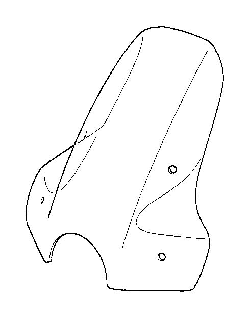 View 46632317445 Windshield Full-Sized Product Image