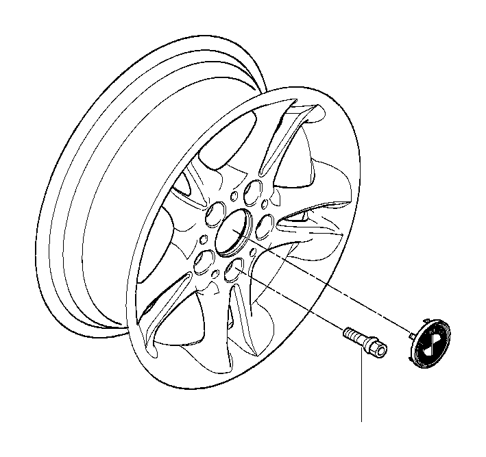 View 36136781150 WHEEL BOLT BLACK Full-Sized Product Image