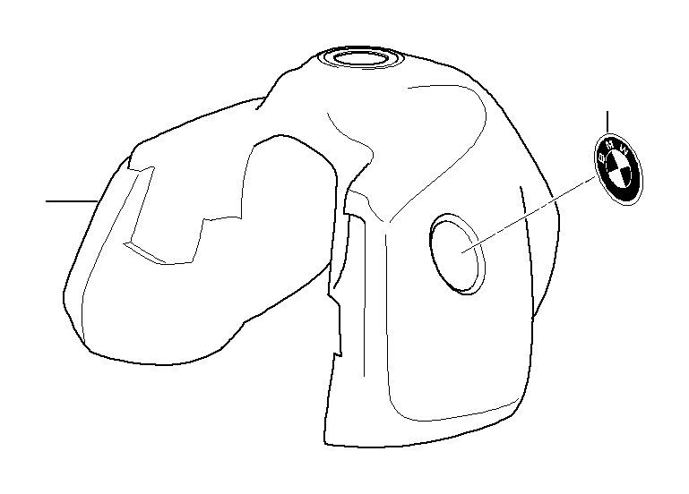 View 16117664109 Fuel tank, large primed Full-Sized Product Image