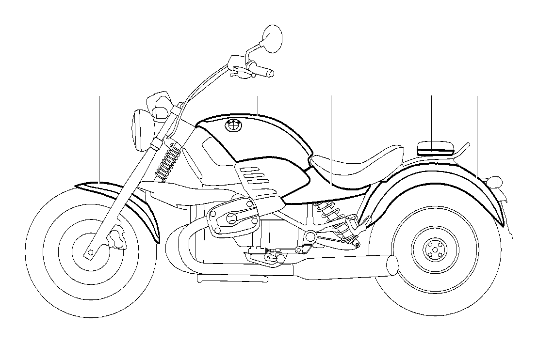 View 46627651318 Rear mudguard without ornamental line Full-Sized Product Image