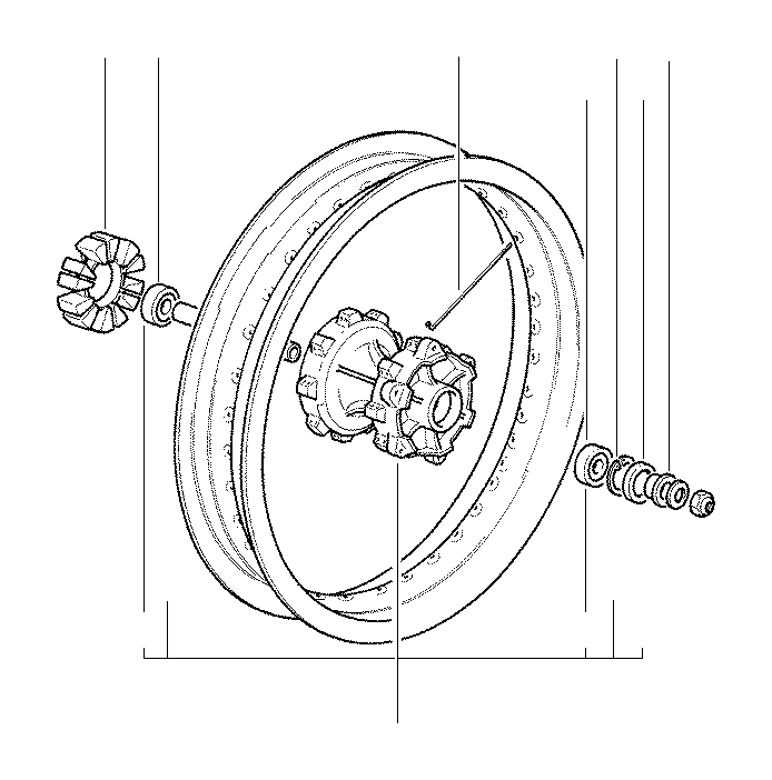 View 36317650054 Wheel hub,rear, compl., with bearings Full-Sized Product Image