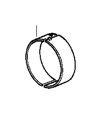 View 11247687034 Bearing shell, cap side, red, Stage 0 Full-Sized Product Image