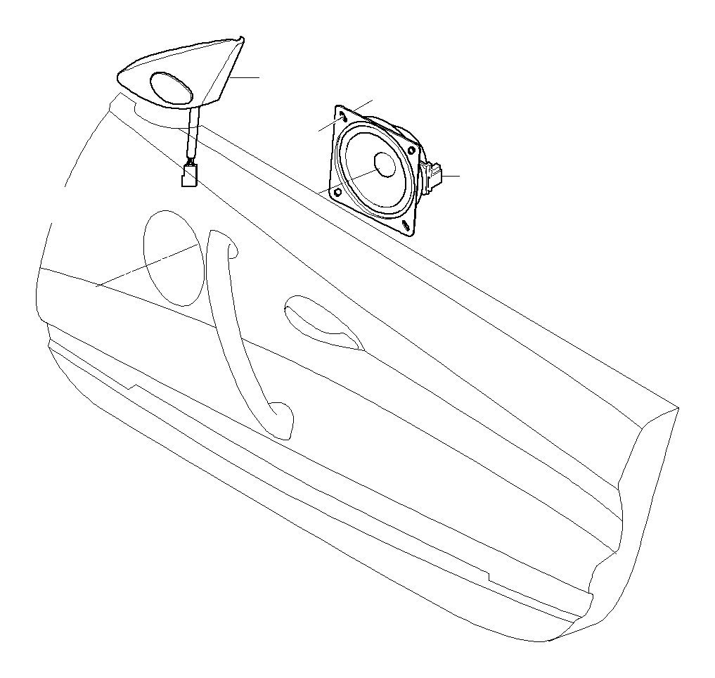 View 65139143239 LEFT LOUDSPEAKER TWEETER Full-Sized Product Image