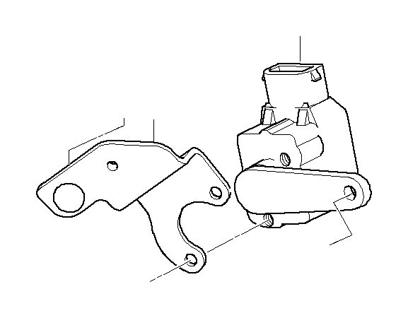 View 37146763524 Right ride height sensor bracket Full-Sized Product Image
