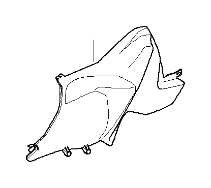 View 46637703252 Tank trim, right Full-Sized Product Image