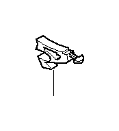 View 41217062451 Molded part column A, top interior Full-Sized Product Image