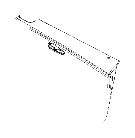 View 51416982472 Aluminum decor strip, front right door Full-Sized Product Image