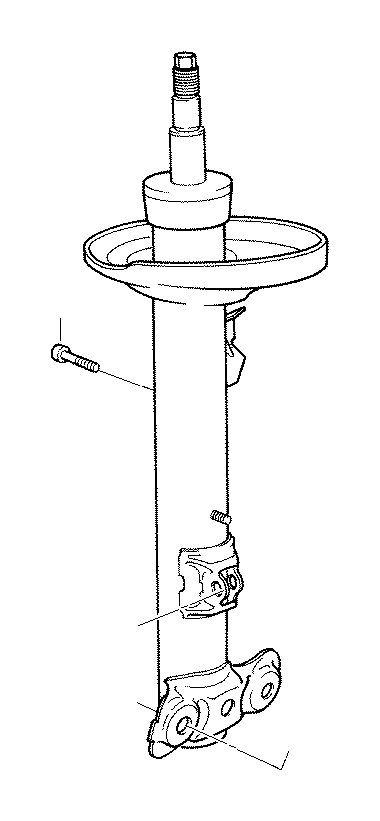 View 31317841709 LEFT FRONT SPRING STRUT Full-Sized Product Image