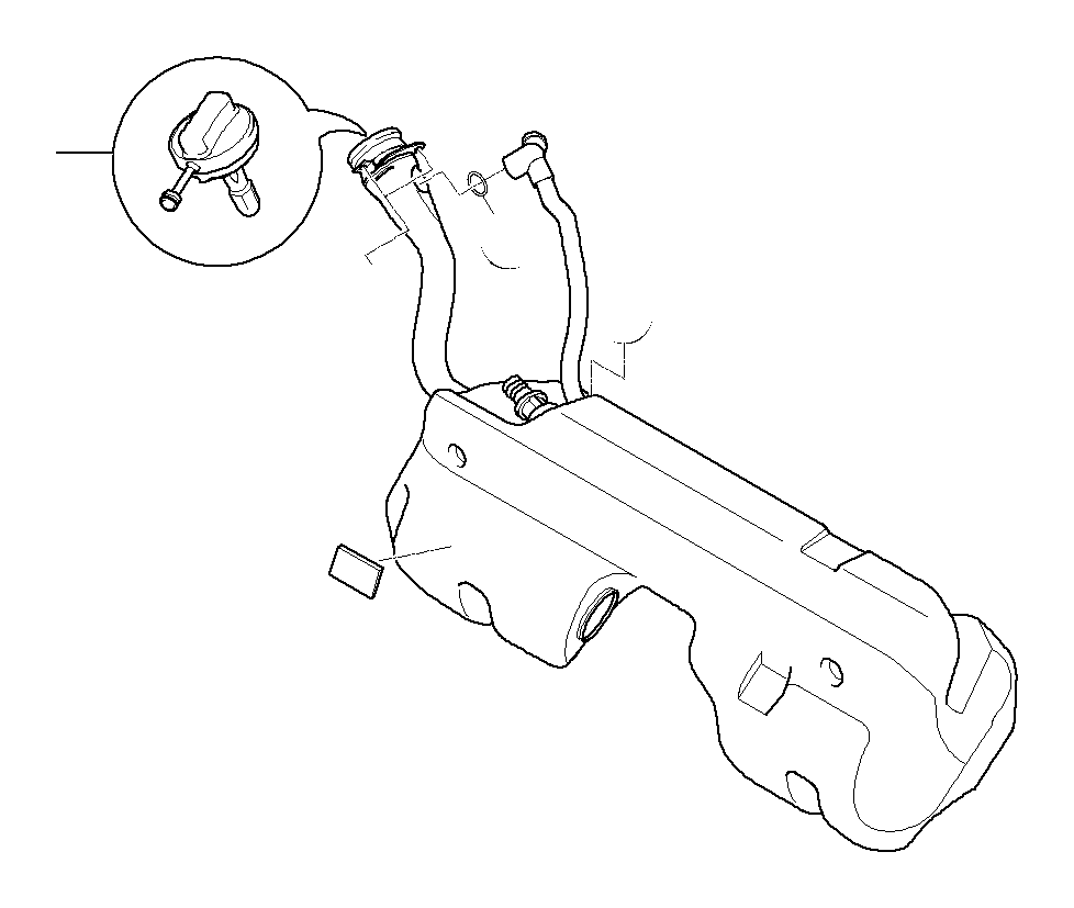 View 16117167327 Plastic fuel tank with left sensor Full-Sized Product Image