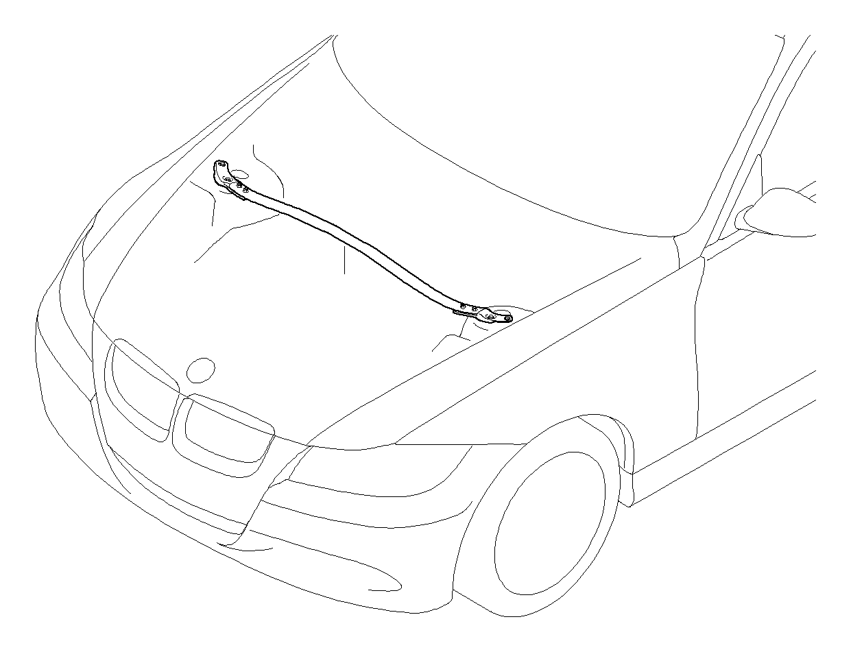 View 51710406937 Strut brace Full-Sized Product Image