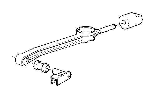 View 25111221864 Shifting arm, cranked Full-Sized Product Image