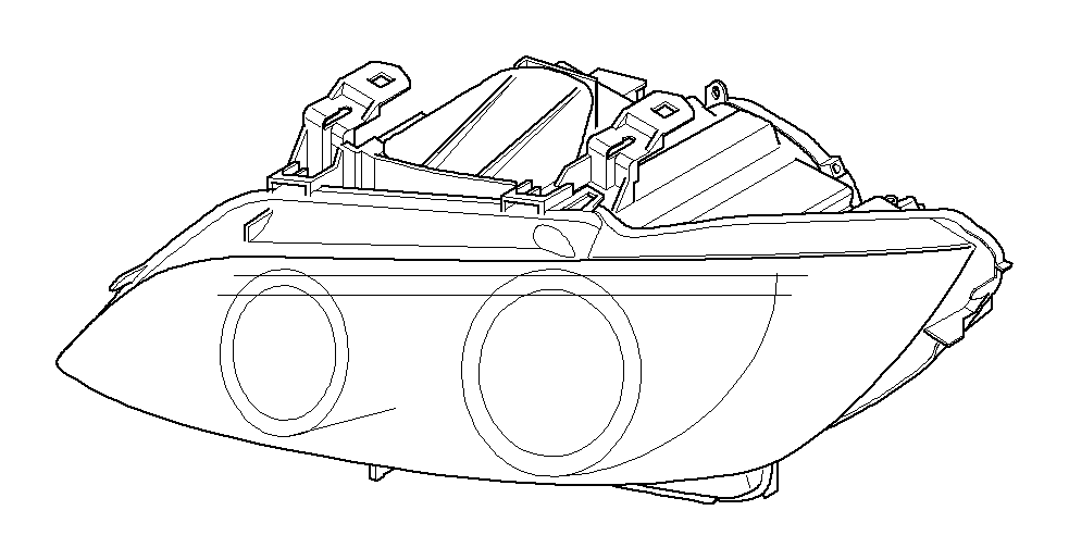 View 63117182517 AHL-xenon headlight, left Full-Sized Product Image