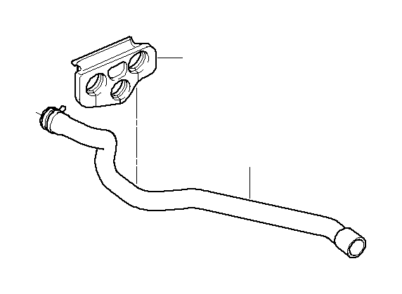 View 64216910757 Hose f water valve and radiator Full-Sized Product Image