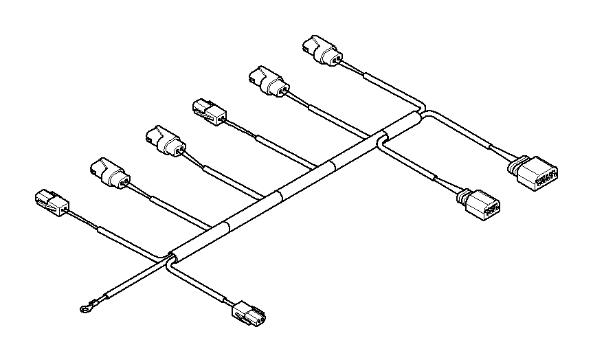 View 61126907314 Wiring set, ARS, valve block Full-Sized Product Image