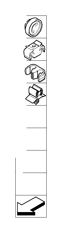 View 34306792968 Wire clip, single Full-Sized Product Image