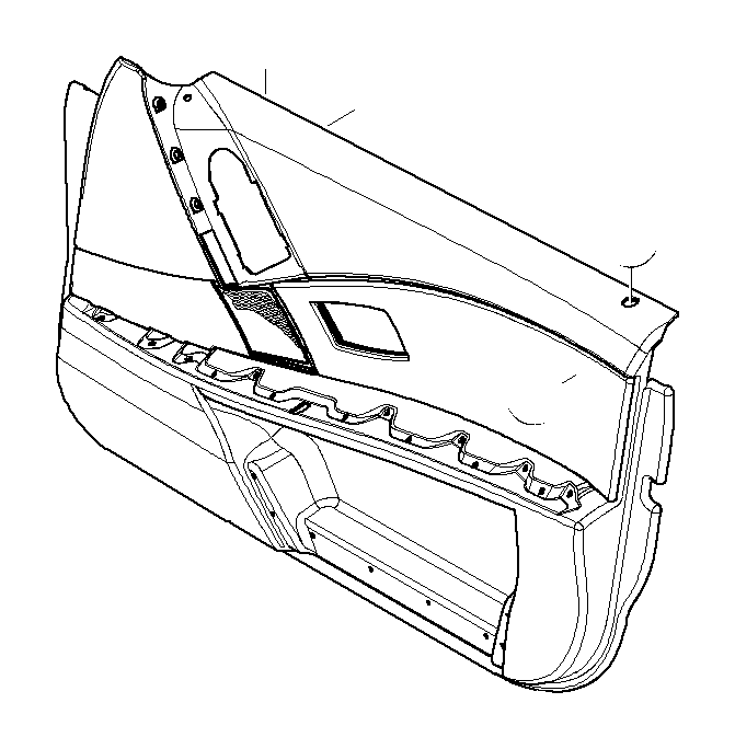 View 51417076799 Door panel, leather, front left Full-Sized Product Image