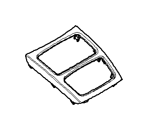View 51166960675 Cover, rear console, front Full-Sized Product Image