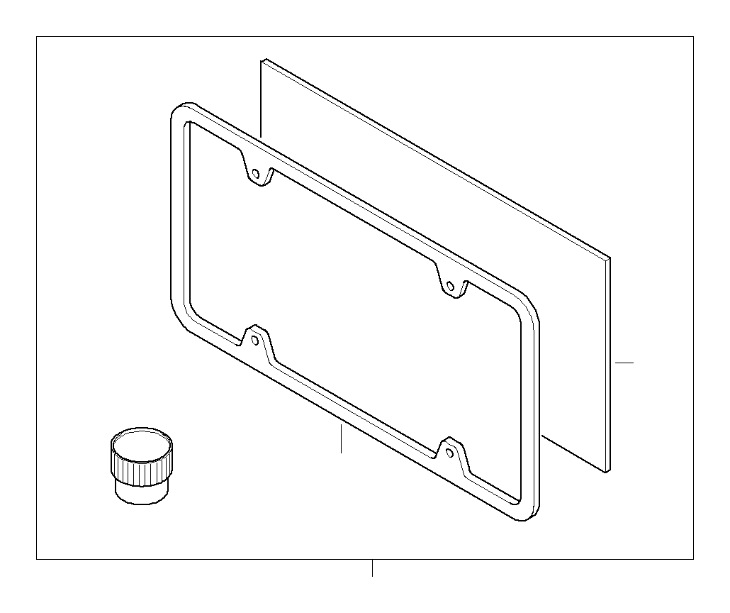 View 82120147355 License plate frame Full-Sized Product Image