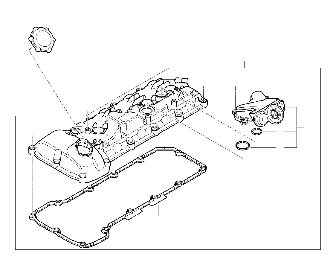 View 11127848153 Cylinder head cover Full-Sized Product Image