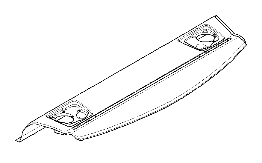 View 51467141213 REAR WINDOW SHELF Full-Sized Product Image