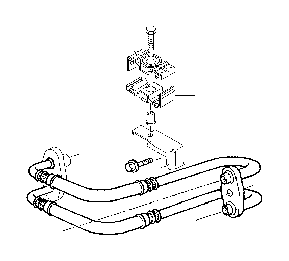 View 17222227282 BRACKET OIL PIPE Full-Sized Product Image