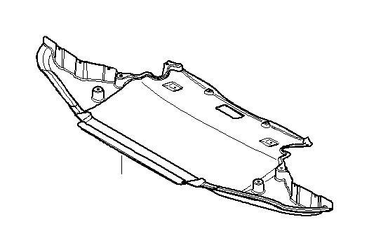 View 51758042976 Engine compartment screening, front Full-Sized Product Image