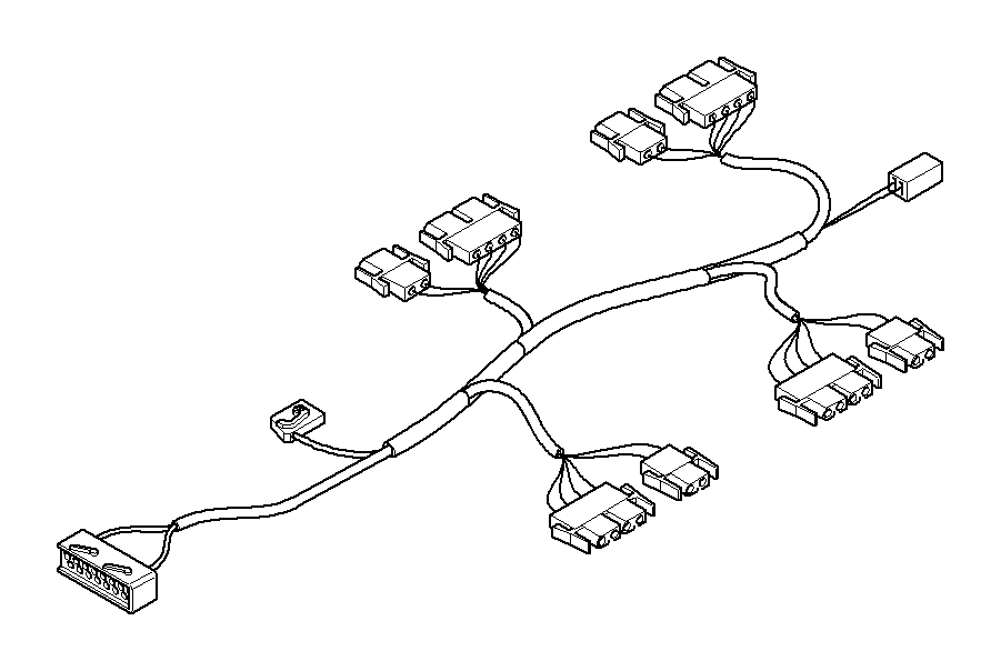 View 61117111903 Wiring drivers side Full-Sized Product Image