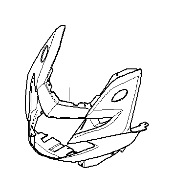 View 46637687857 Trim cover upper section Full-Sized Product Image