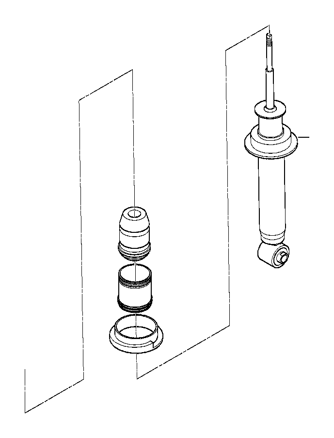 View 33531091031 Auxiliary shock absorber, rear Full-Sized Product Image